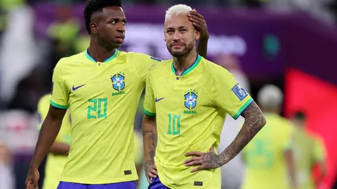 Vini Jr. é sincero sobre volta de Neymar à Seleção Brasileira. Foto: Michael Steele/Getty Images