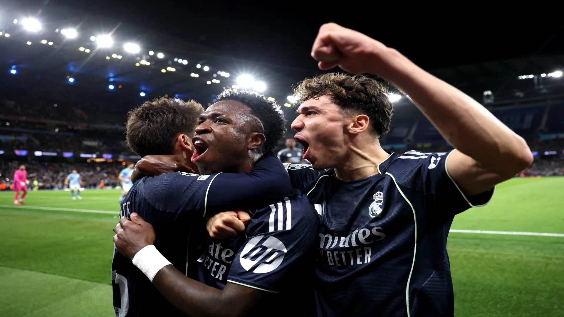 Vini foi mais uma vez decisivo no Real Madrid – Carl Recine/Getty Images