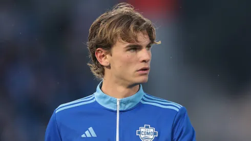 Manchester City tem interesse em Nico Paz, do Como, como possível substituto de Bernardo Silva. Foto: IMAGO / Sportimage