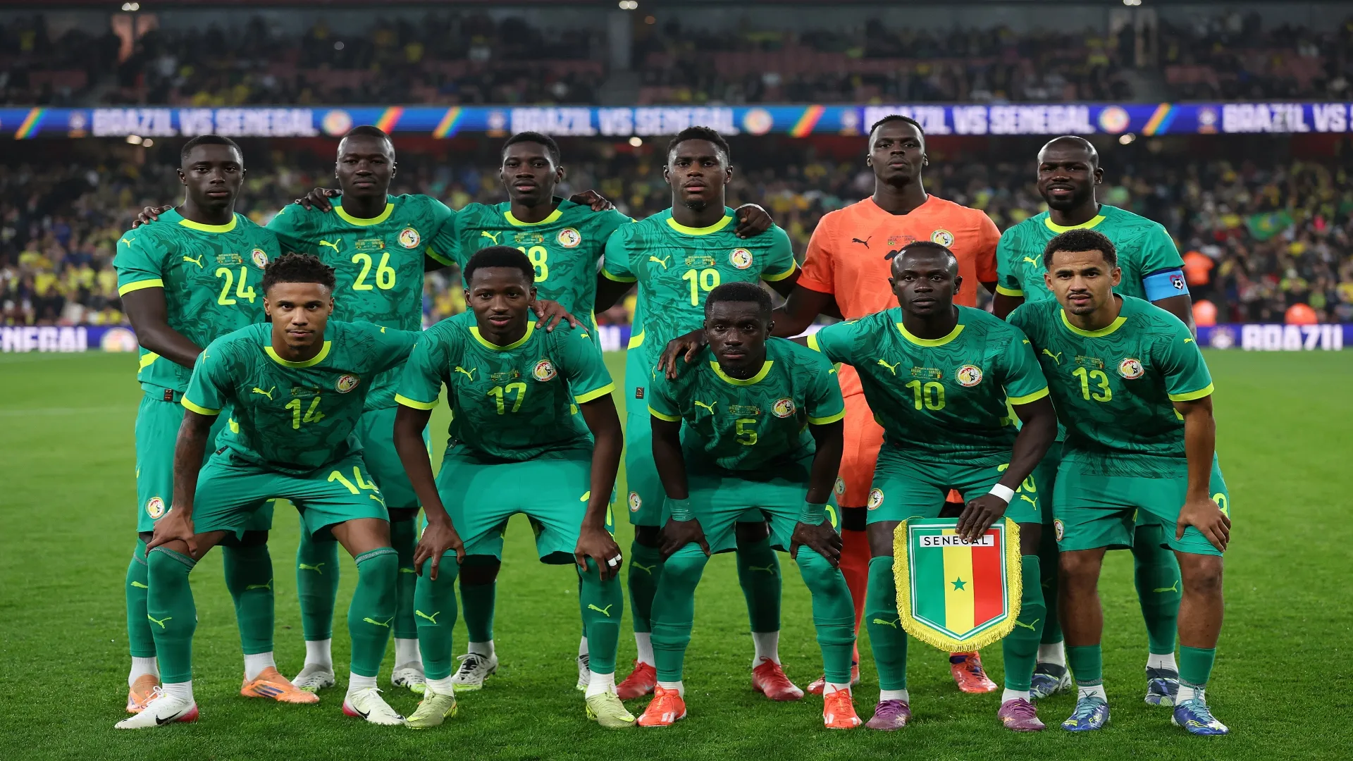 Senegal em partida contra o Brasil – Harry Murphy/Getty Images