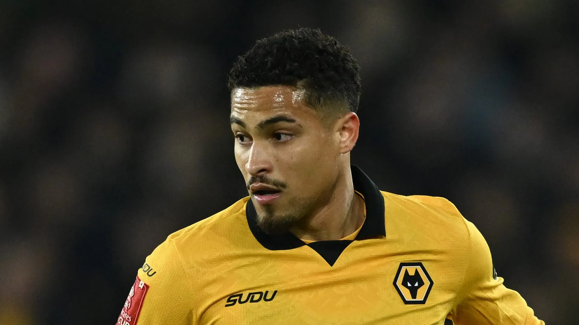 João Gomes em ação pelo Wolves