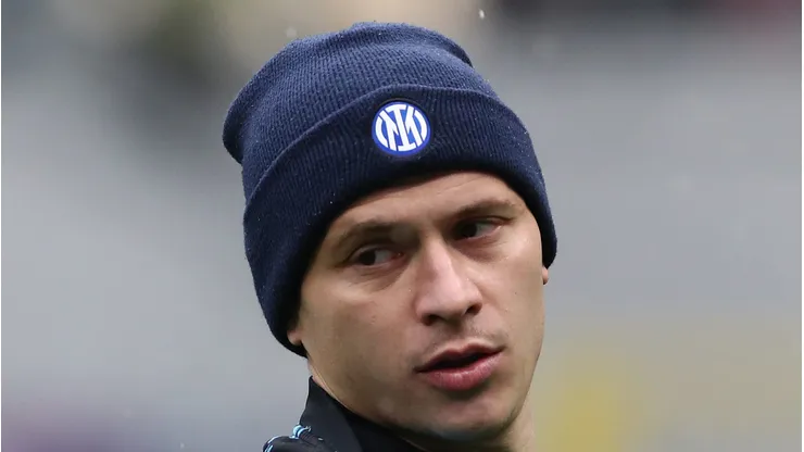 Inter de Milão dificulta saída de Nicolò Barella após sondagem do Newcastle United. (Foto de Marco Luzzani/Getty Images)