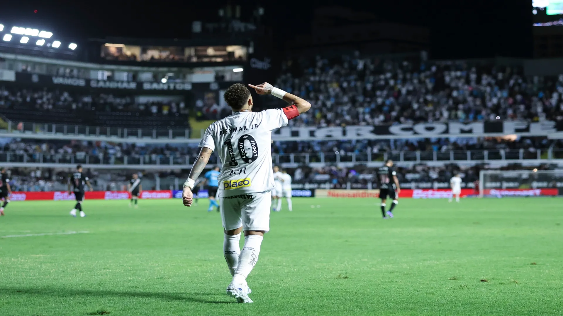 Neymar Jr em Santos x Vasco pelo Brasileirão – Alexandre Schneider/Getty Images