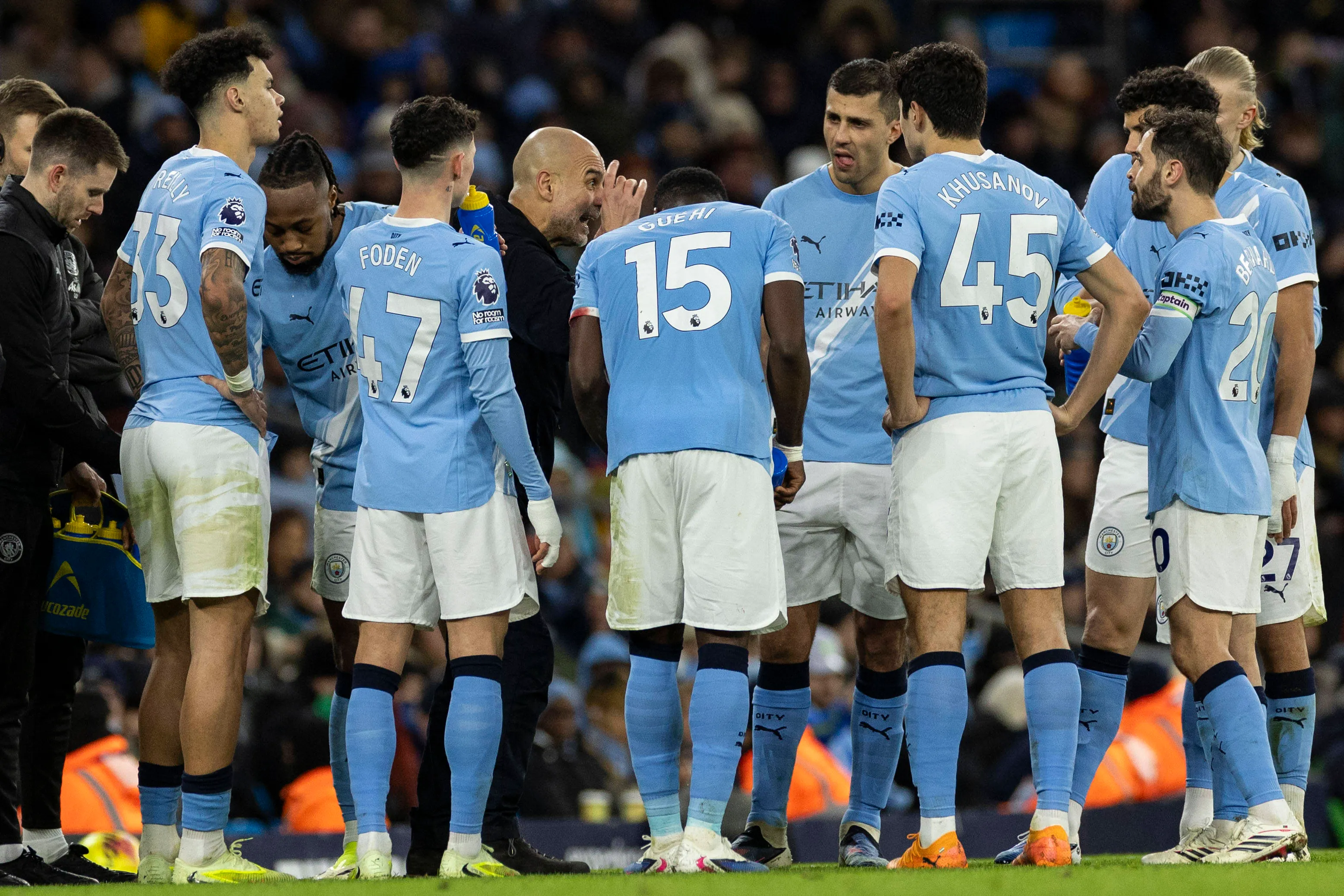 Diretoria pode analisar estratégia no clube sobre possíveis substitutos caso Guardiola tome a decisão de sair. Foco é o próximo jogo que pode garatir um troféu na temporada. Foto: IMAGO /&nbsp;NurPhoto