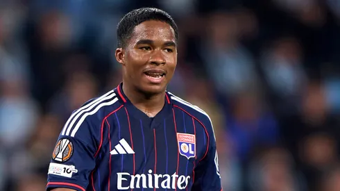 O atacante Endrick em jogo do Lyon (Jose Manuel Alvarez Rey/Getty Images)