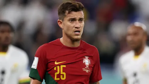 Otávio em campo por Portugal. Foto: Clive Brunskill/Getty Images