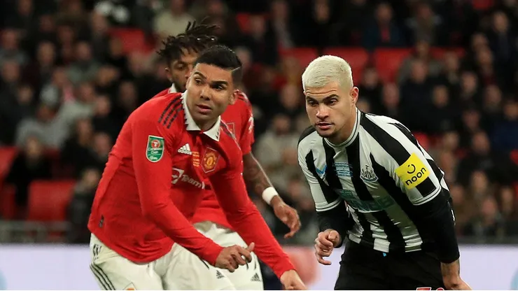 Casemiro e Bruno Guimarães - Foto: IMAGO / Uk Sports Pics Ltd