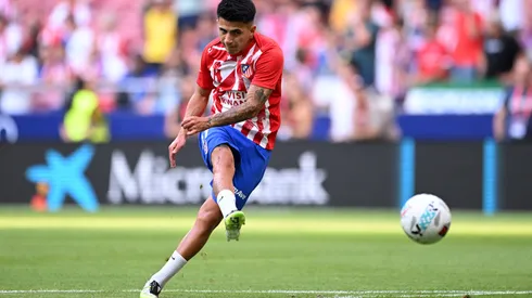 O meia Thiago Almada em jogo do Atlético de Madrid (Denis Doyle/Getty Images)