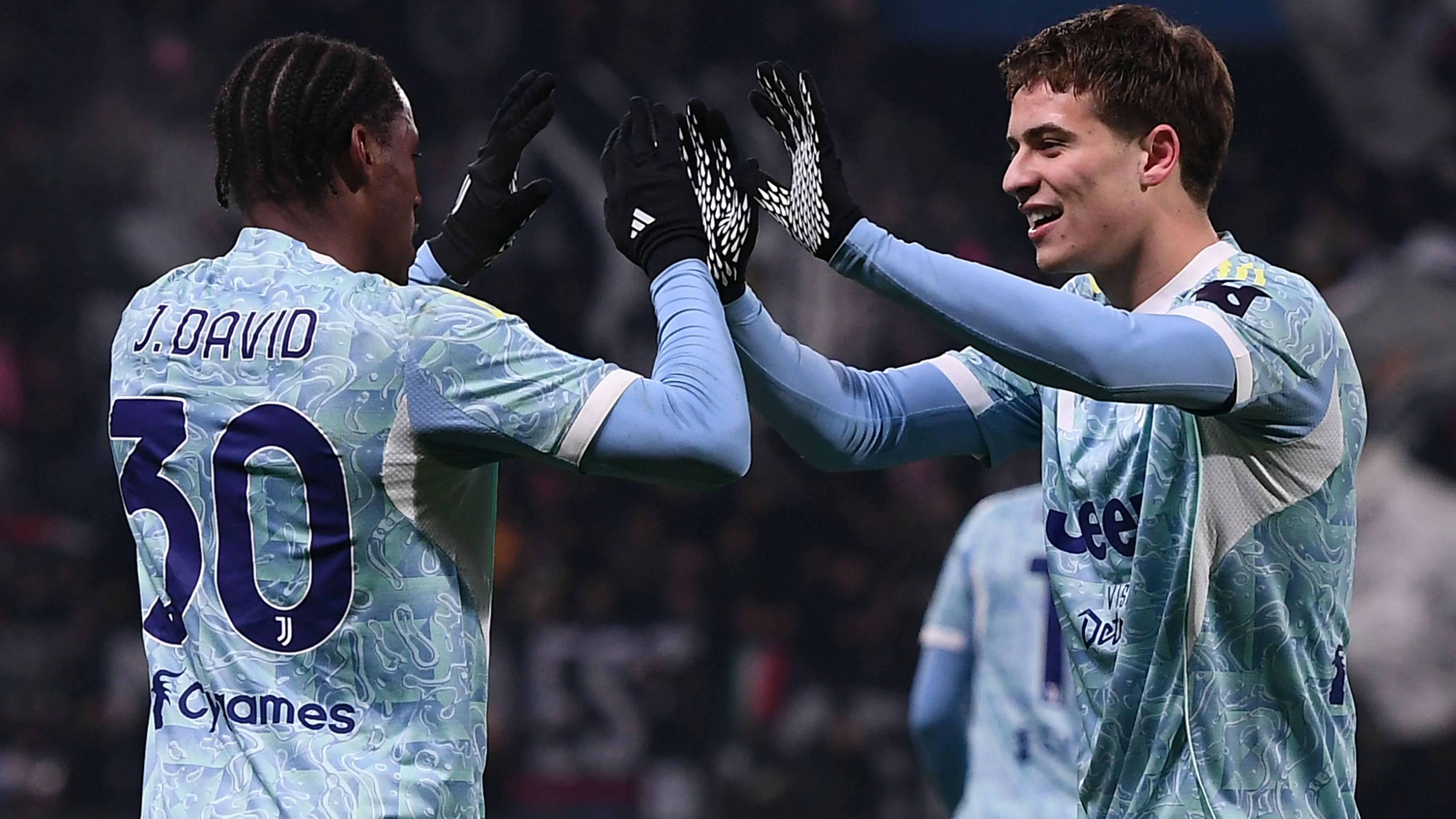 Jonathan David em jogo da Juventus. Foto: Alessandro Sabattini/Getty Images