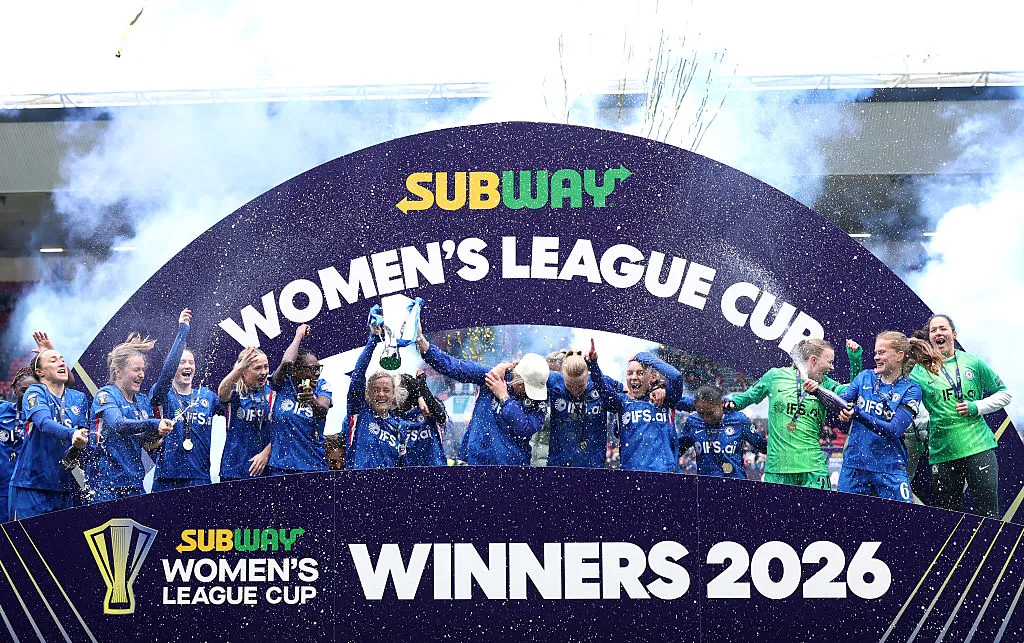 Chelsea conquistou na última semana o titulo da Copa da Liga Inglesa Feminina Foto: Michael Steele/Getty Images