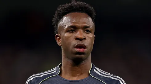 Vini Jr, atacante do Real Madrid. (Photo by Carl Recine/Getty Images)