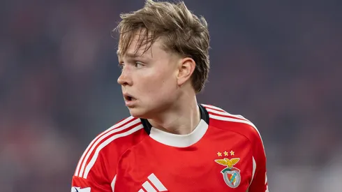ATACANTE ANDREAS SCHJELDERUP, DO BENFICA, ALVO DO BARCELONA. FOTO: IMAGO / ZUMA Press Wire