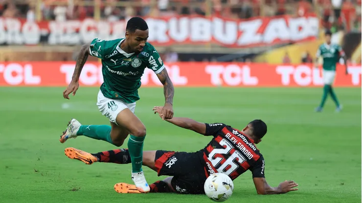 O atacante Allan em jogo do Palmeiras (Buda Mendes/Getty Images)