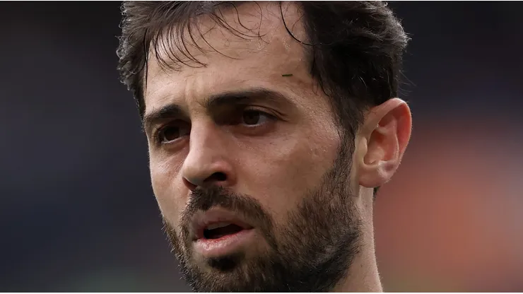 Bernardo Silva em jogo do Manchester City. (Photo by Justin Setterfield/Getty Images)