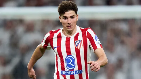 Julián Álvarez em campo pelo Atlético de Madrid. Foto: Angel Martinez/Getty Images