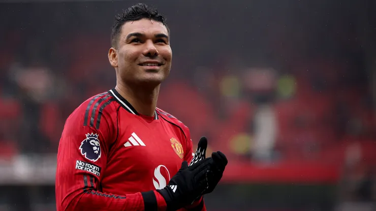 Volante Casemiro, do Manchester United. (Foto: Carl Recine/Getty Images)