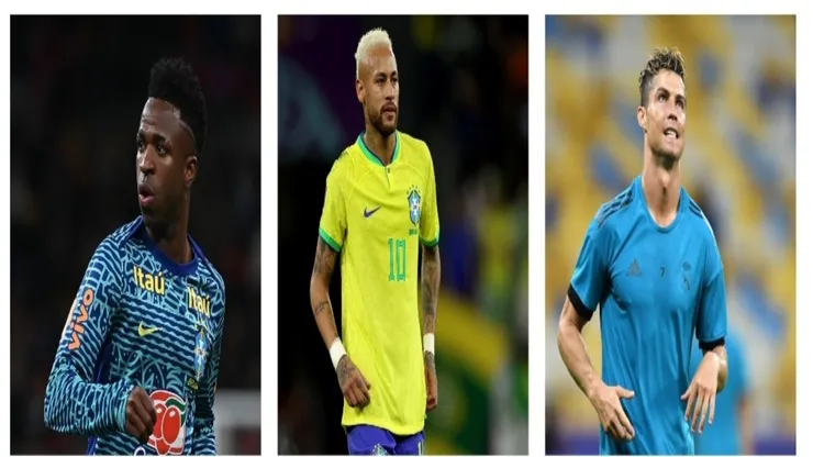 Vini Jr, Neymar e CR7 - Denis Doyle/Shaun Botterill/ Lars Baron - Getty Images