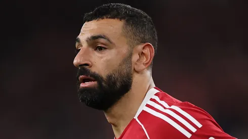 Salah durante jogo do Liverpool. (Photo by Michael Regan/Getty Images)