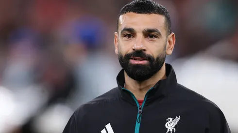 O atacante Mohamed Salah em jogo do Liverpool (Michael Regan/Getty Images)