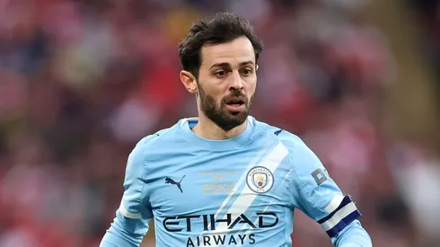 Bernardo Silva não trocará o Manchester City pelo Benfica em junho. (Photo by Julian Finney/Getty Images)