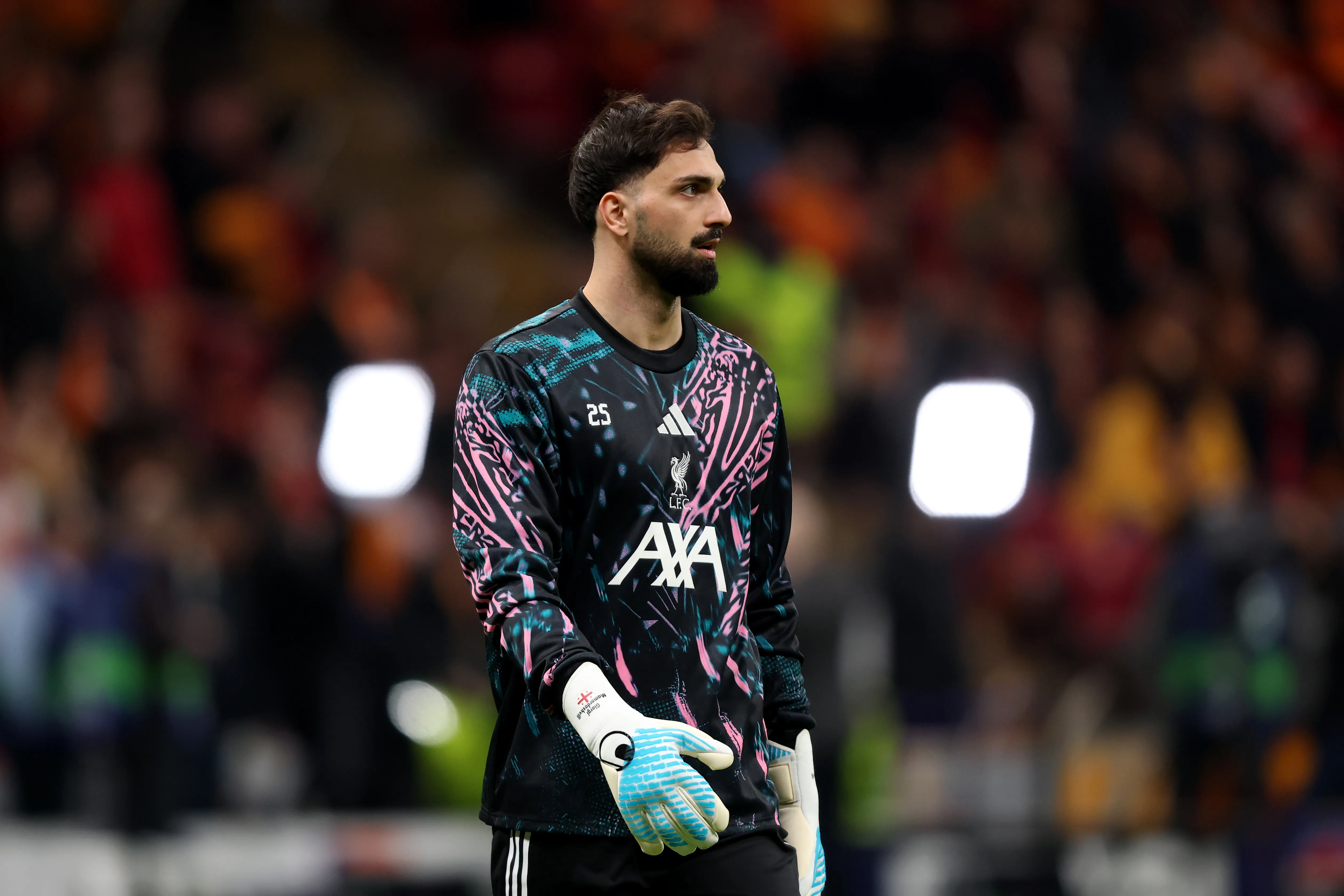 Mamardashvili pelo Liverpool. Foto: Ahmad Mora/Getty Images