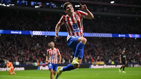 Julián Alvarez comemora gol do Atlético de Madrid (Denis Doyle/Getty Images)