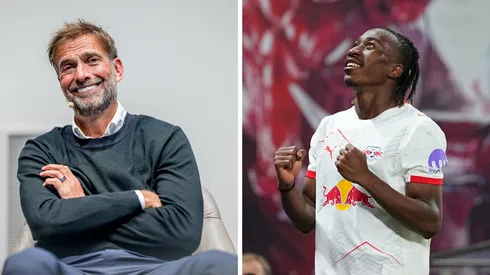 Klopp, chefe global de futebol da Red Bull (Foto: IMAGO / motivio) e Yan Diomande, atacante do Red Bull Leipzig (Foto: IMAGO / DeFodi Images)