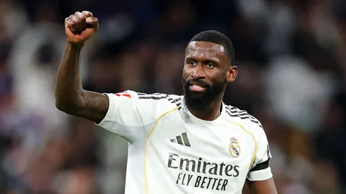 O zagueiro Rüdiger em jogo do Real MAdrid (Florencia Tan Jun/Getty Images)