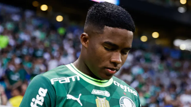 Endrick pelo Palmeiras. (Foto: Alexandre Schneider/Getty Images)