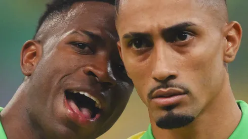 Raphinha e Vini Jr. (Photo by Pedro Vilela/Getty Images)