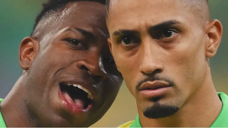 Raphinha e Vini Jr. (Photo by Pedro Vilela/Getty Images)