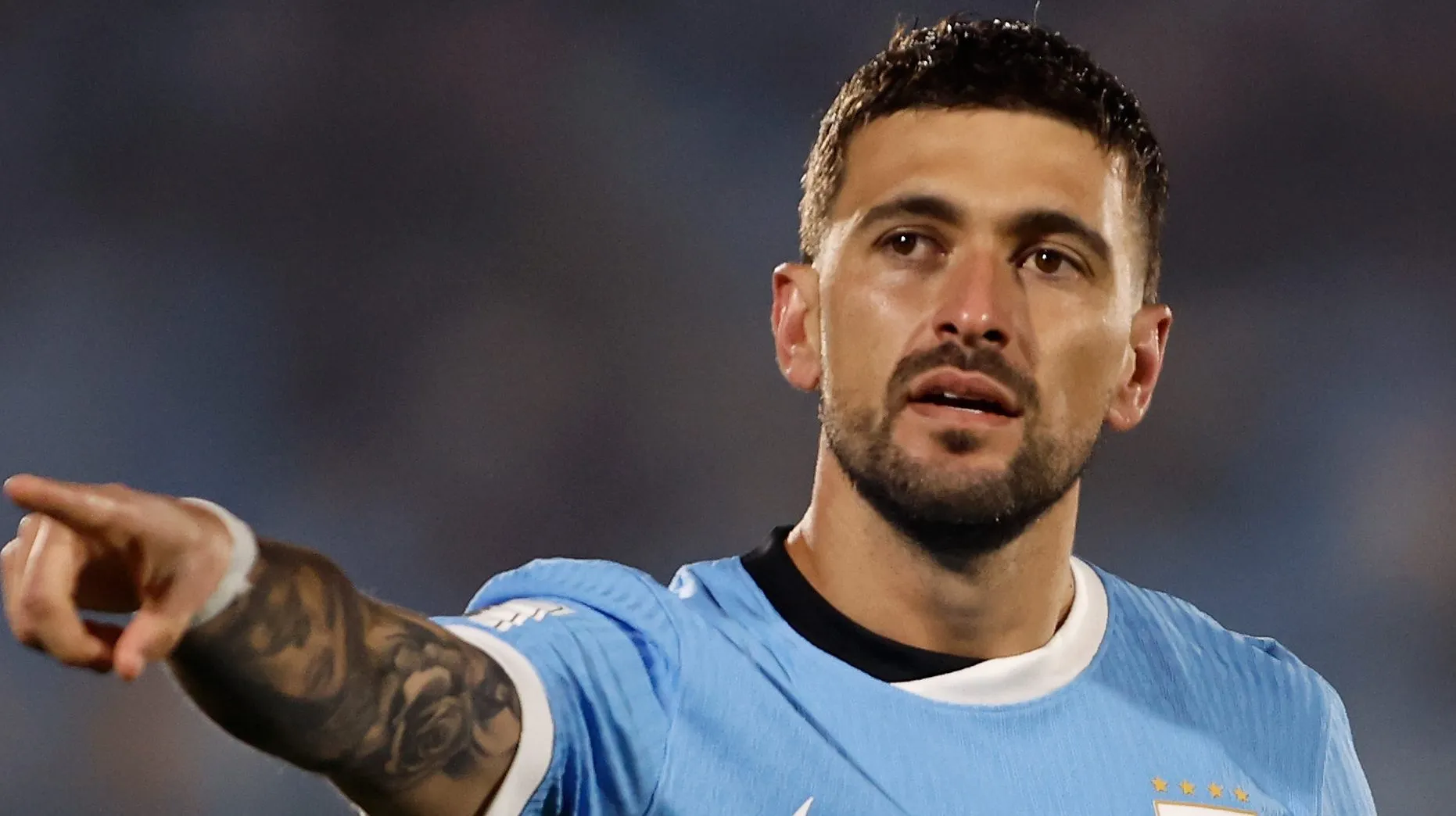 Arrascaeta em jogo do Uruguai