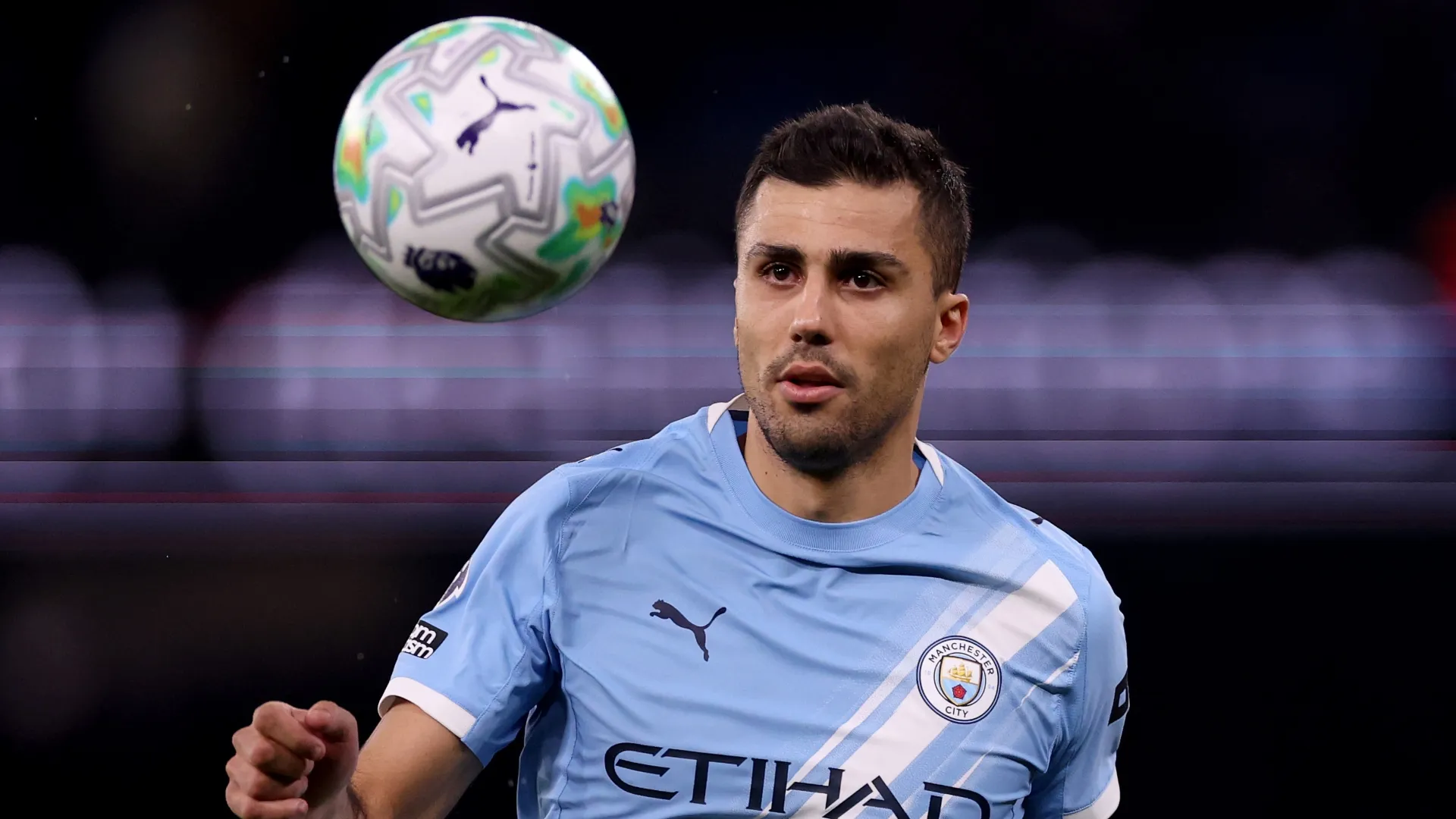Rodri ainda não definiu o seu futuro no Manchester City (Carl Recine/Getty Images)