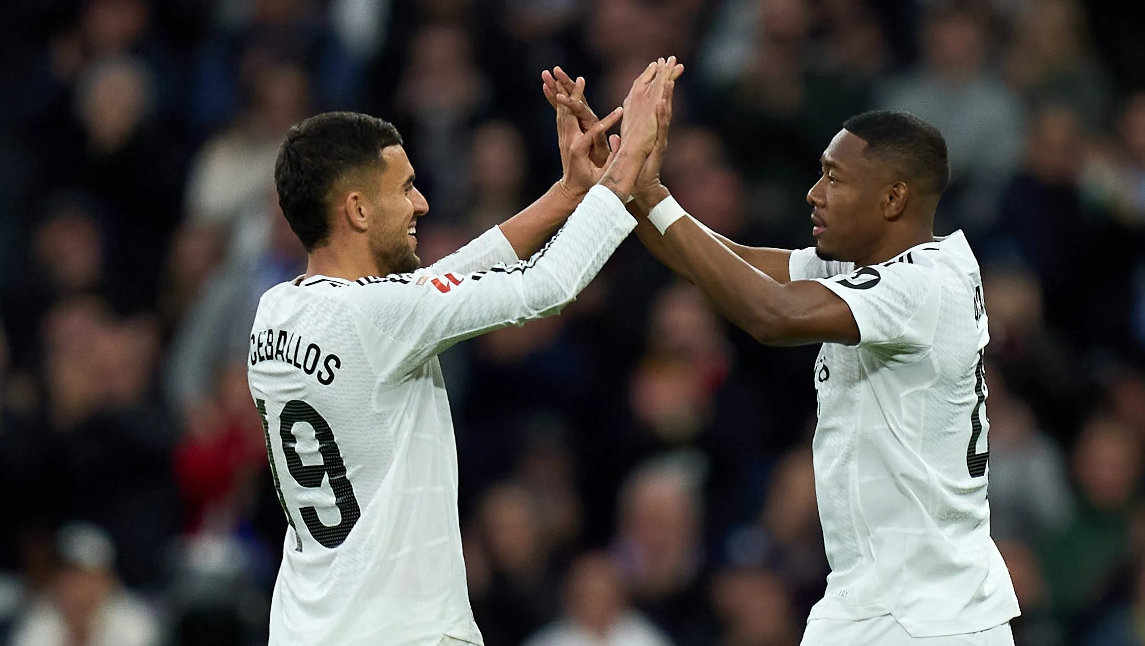 Alaba e Ceballos pelo Real Madrid