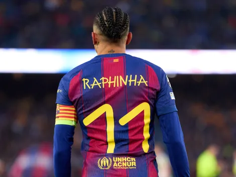 Barcelona perde Raphinha na Champions contra o Atlético de Madrid