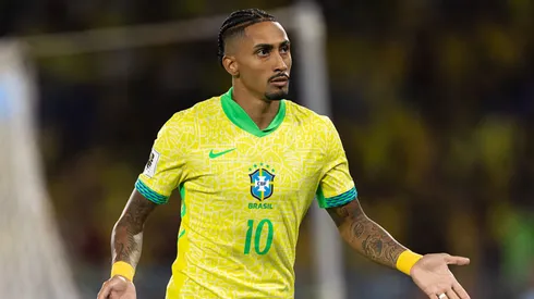 Raphinha é cortado da Seleção Brasileira. Ruano Carneiro/Getty Images.