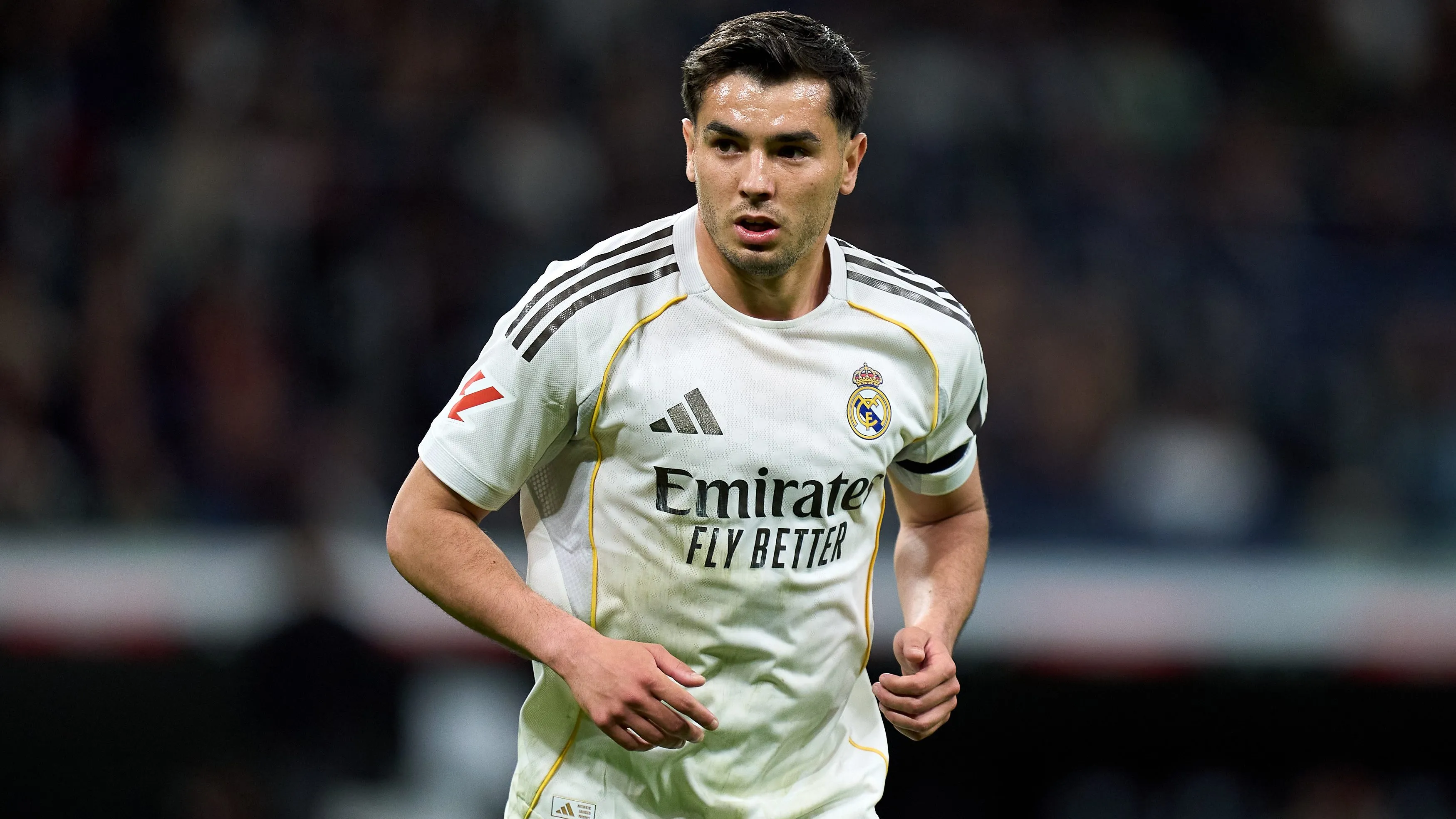 Brahim Díaz, alvo do Arsenal, em jogo do Real Madrid. Foto: Angel Martinez/Getty Images