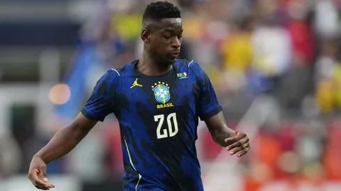 Luiz Henrique em campo com a Seleção Brasileira. Foto: Michael Owens/Getty Images