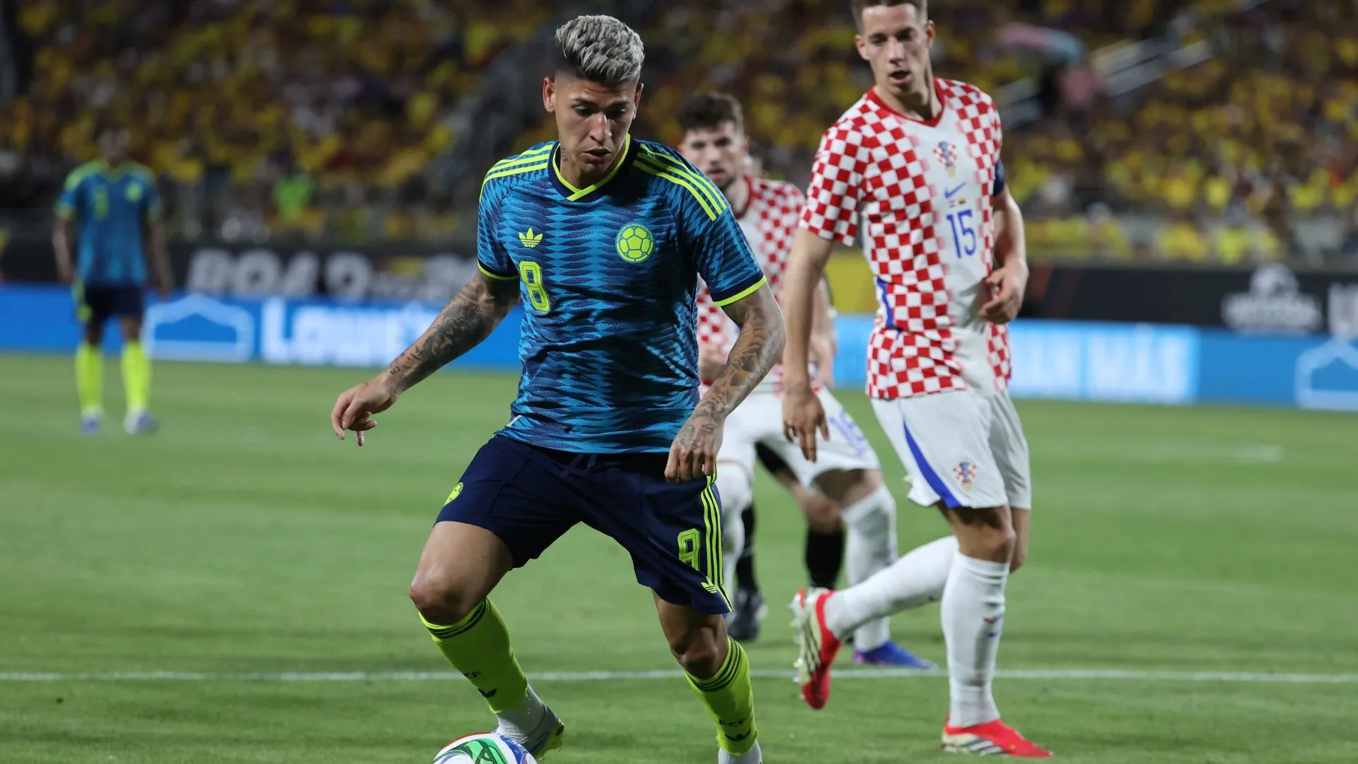 Carrascal substituiu James Rodríguez em Colômbia x Croácia (foto: Leonardo Fernández/Getty Images)