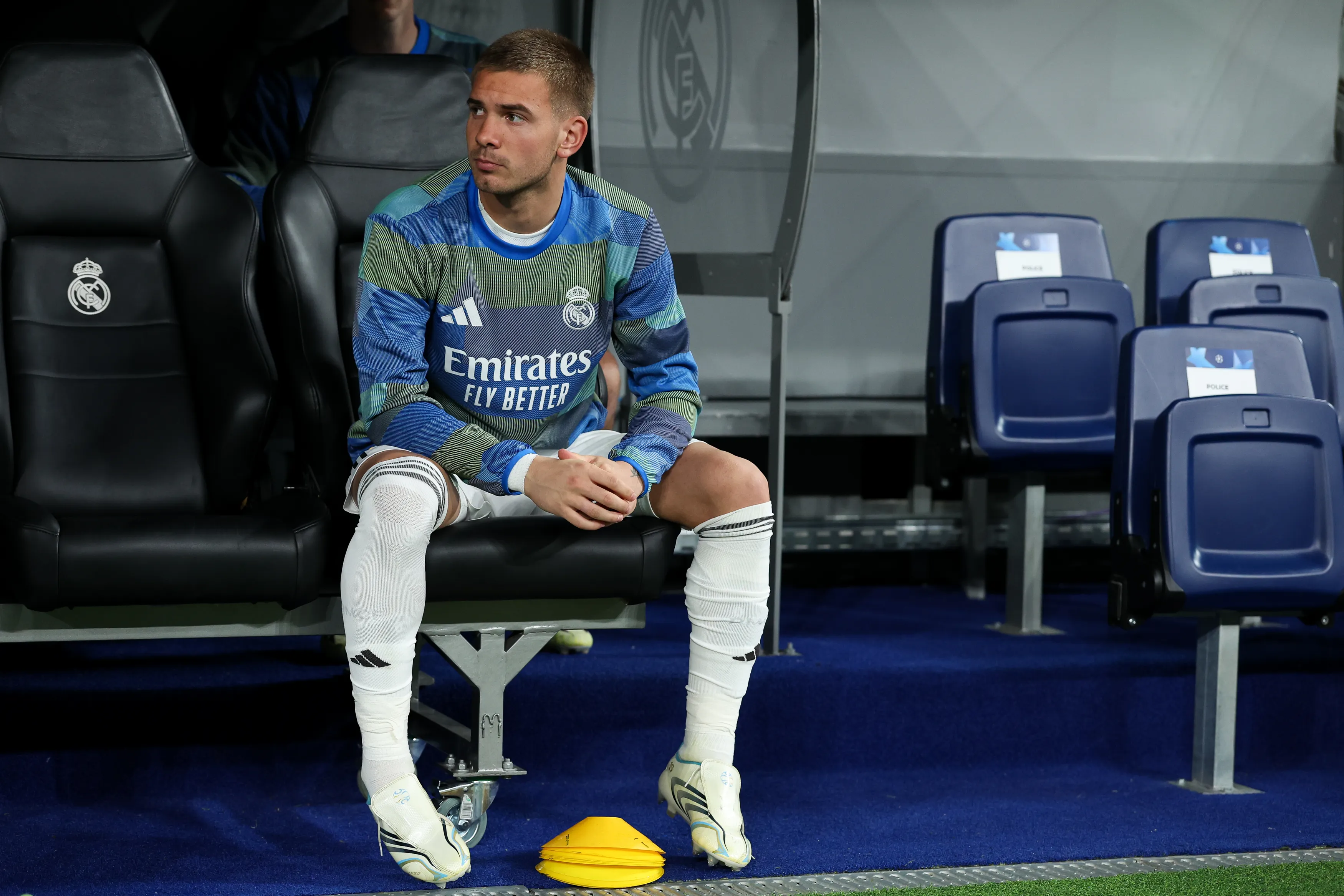 Real Madrid vai emprestar Mastantuono na próxima temporada. Foto: Florencia Tan Jun/Getty Images