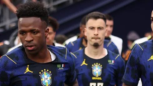 Ancelotti poupa Vinícius Júnior por fadiga contra Croácia e escala Martinelli titular na Seleção. (Foto por Maddie Meyer/Getty Images)