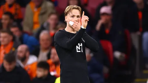 Manchester United quer contratar Andreas Schjelderup por R$ 362 milhões. (Foto por Dean MouhtaropoulosGetty Images)