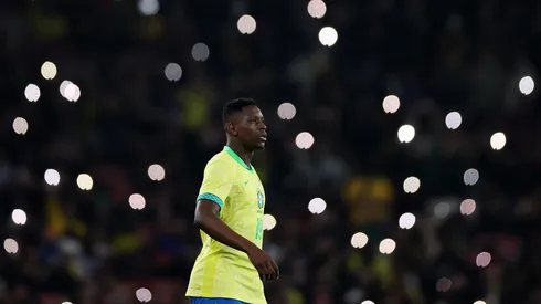 O atacante Luiz Henrique em jogo do Brasil (Harry Murphy/Getty Images)