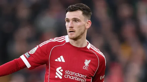 Andrew Robertson em campo. (Photo by Michael Regan/Getty Images)