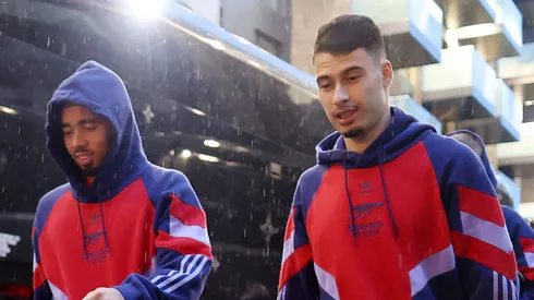Gabriel Jesus e Gabriel Martinelli. (Photo by Richard Heathcote/Getty Images)