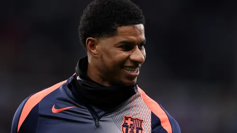 Rashford antes de uma partida pelo Barcelona. Foto: George Wood/Getty Images