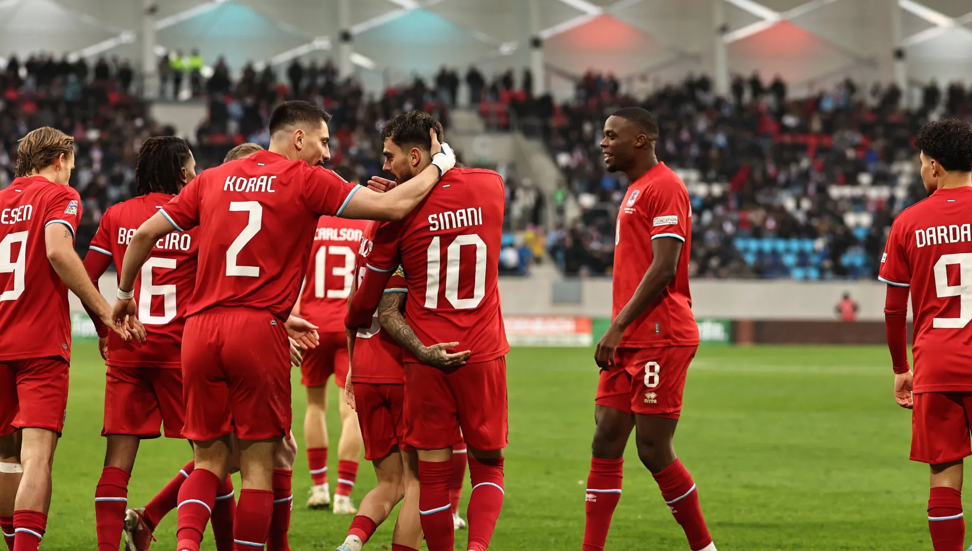Luxemburgo celebra vitória na Nations League. Foto: IMAGO/Foto nórdica