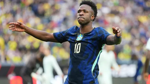 Vini Júnior volta a receber criticas após enfrentar a França. Foto: Michael Owens/Getty Images