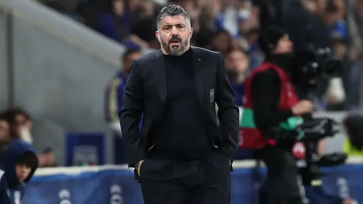 Gattuso durante partida da Itália. (Photo by Marco Luzzani/Getty Images)