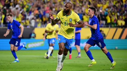 Igor Thiago marcou pela Seleção Brasileira. Foto: Julio Aguilar/Getty Images